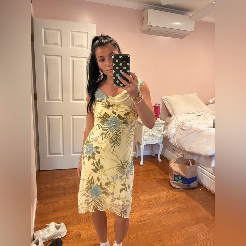 Floral Yellow Dress